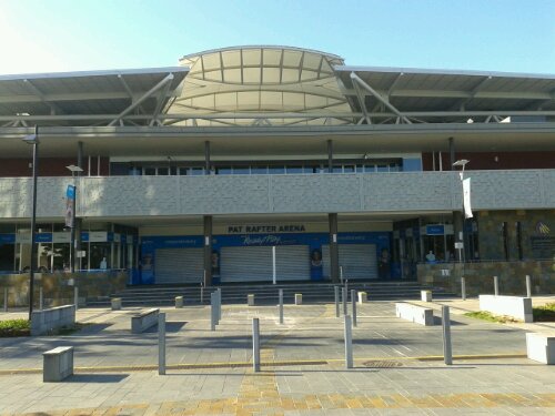 Queensland Tennis Centre Pat Rafter Arena is adjacent the park